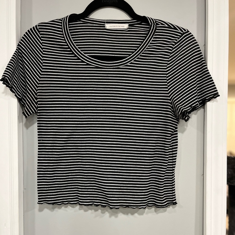 Striped crop top